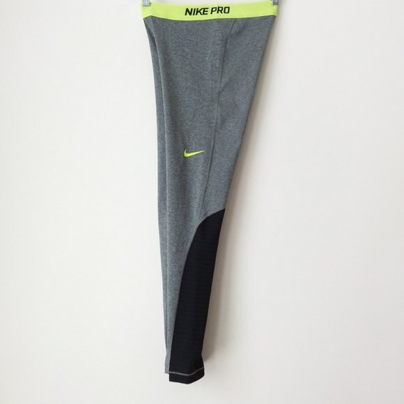 Nike Pro Gray Dri-fit Leggings M - Picture 4 of 9